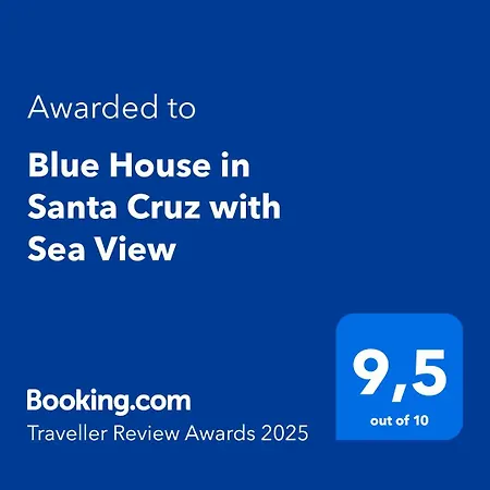 Blue House In With Sea View